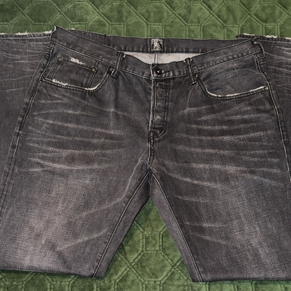 PRPS Men's Charcoal Relaxed Jeans